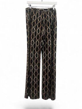 Frank Lyman Montreal Chain Link Print Wide Leg Palazzo Pants - Size 16 